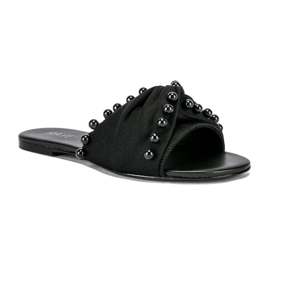 Raye embellished black sandals size 8